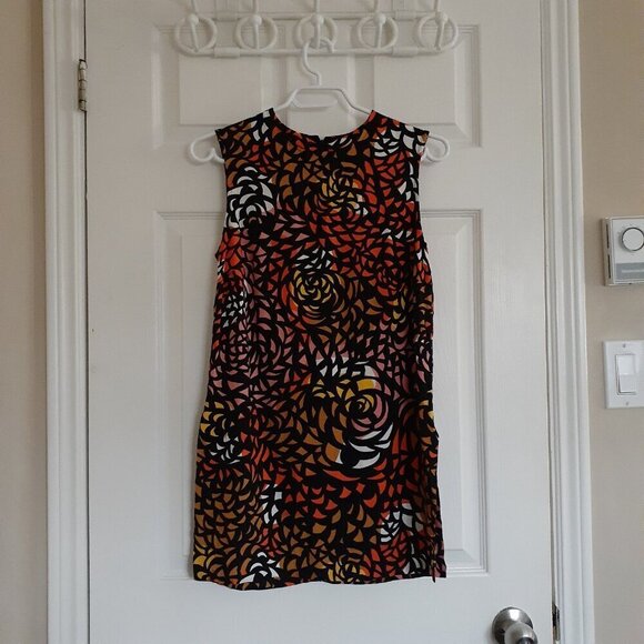 Marimekko Women's Size 34 (XS) Multicolor Retro Print Sleeveless Gita Tunic Top - Picture 3 of 16